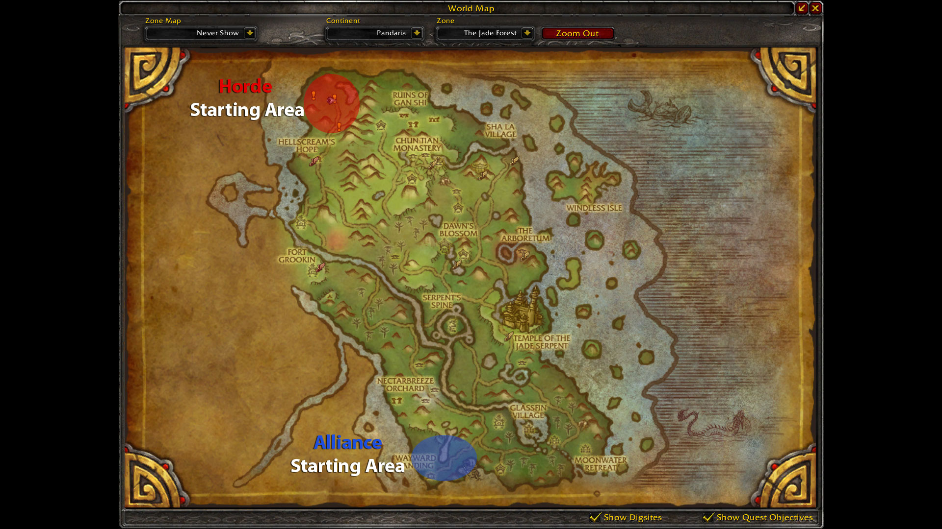 World of Warcraft Pandaren reaches level 90 without leaving starting zone